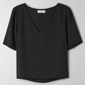 NWT Babaton Randy Blouse in Black